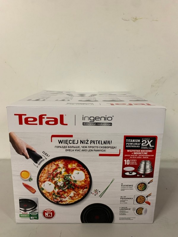 Lot 243  
            Nottingham SR3 - Delivery Only 

                
TEFAL INGENIO EMOTION STEEL PAN SET