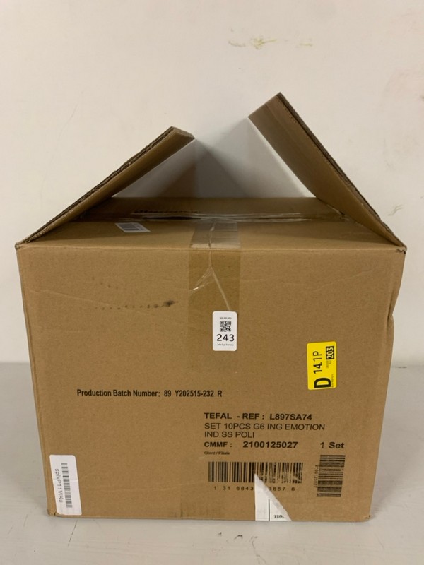 Lot 243  
            Nottingham SR3 - Delivery Only 

                
TEFAL INGENIO EMOTION STEEL PAN SET - Image 2