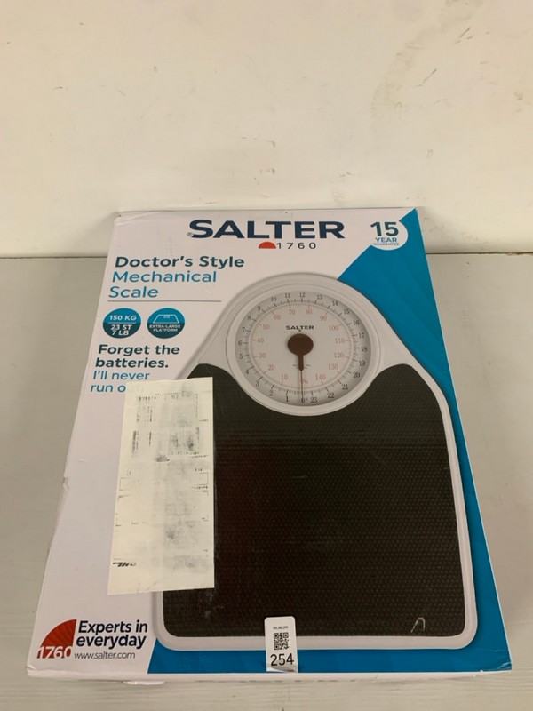 Lot 254  
            Nottingham SR3 - Delivery Only 

                
SALTER DOCTORS STYLE MECHANICAL SCALE