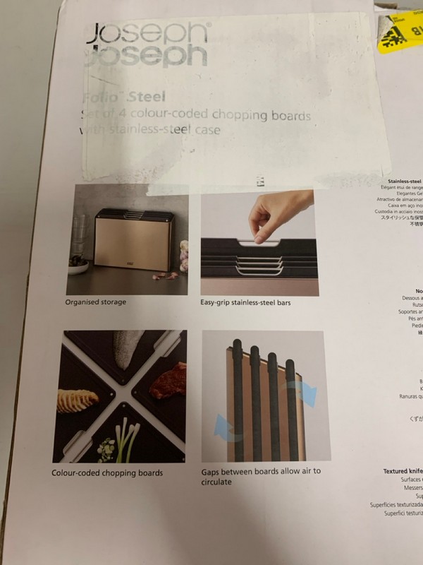 Lot 258  
            Nottingham SR3 - Delivery Only 

                
JOSEPH JOSEPH FOLIO STEEL SET OF 4 CHOPPING BOARDS - Image 3