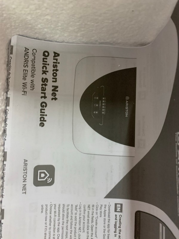 Lot 267  
            Nottingham SR3 - Delivery Only 

                
ARISTON ANDRIS 30 ELITE (WIFI) - Image 4