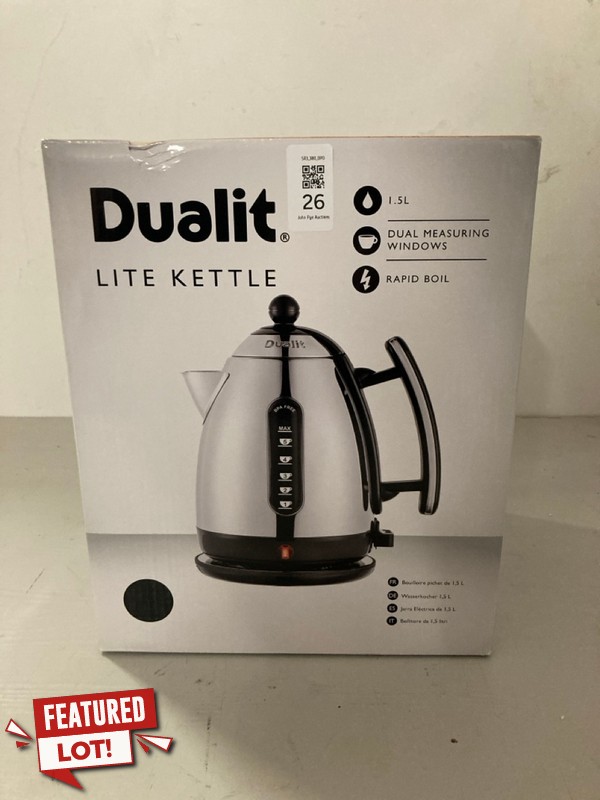 Lot 26  
            Nottingham SR3 - Delivery Only 

                
DUALIT LITE KITTLE