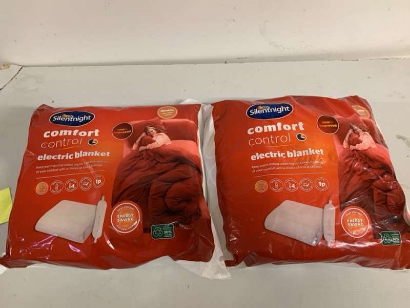 Lot 272  
            Nottingham SR3 - Delivery Only 

                
2 X SILENTNIGHT ELECTRIC BLANKET