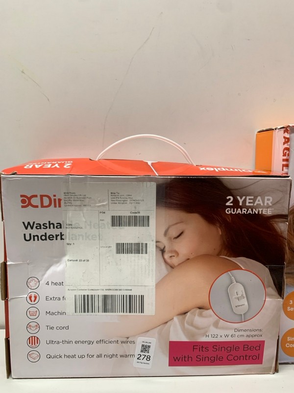 Lot 278  
            Nottingham SR3 - Delivery Only 

                
3 X ITEMS TO INCLUDE SILENT NIGHT ELECTRIC BLANKET - Image 3