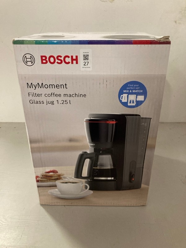 Lot 27  
            Nottingham SR3 - Delivery Only 

                
BOSCH MY MOMENT FILTER COFFEE MACHINE GLASS JUG