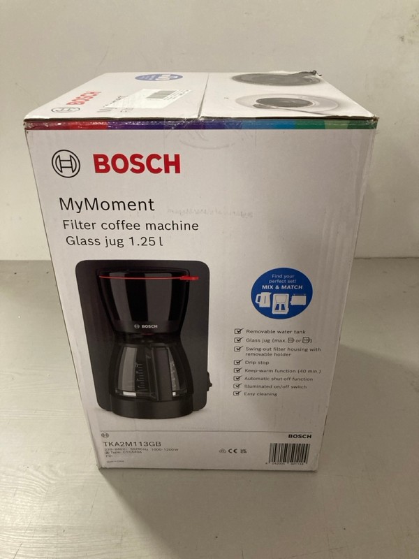 Lot 27  
            Nottingham SR3 - Delivery Only 

                
BOSCH MY MOMENT FILTER COFFEE MACHINE GLASS JUG