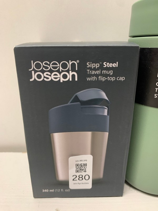 Lot 280  
            Nottingham SR3 - Delivery Only 

                
4 X ITEMS TO INCLUDE JOSEPH JOSEPH STEEL TRAVEL MUG - Image 2