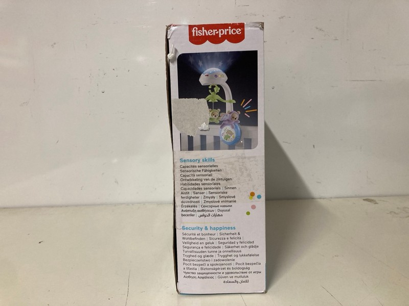 Lot 286  
            Nottingham SR3 - Delivery Only 

                
FISHER PRICE BUTTERFLY DREAMS 3 IN 1 PROJECTION MOBILE