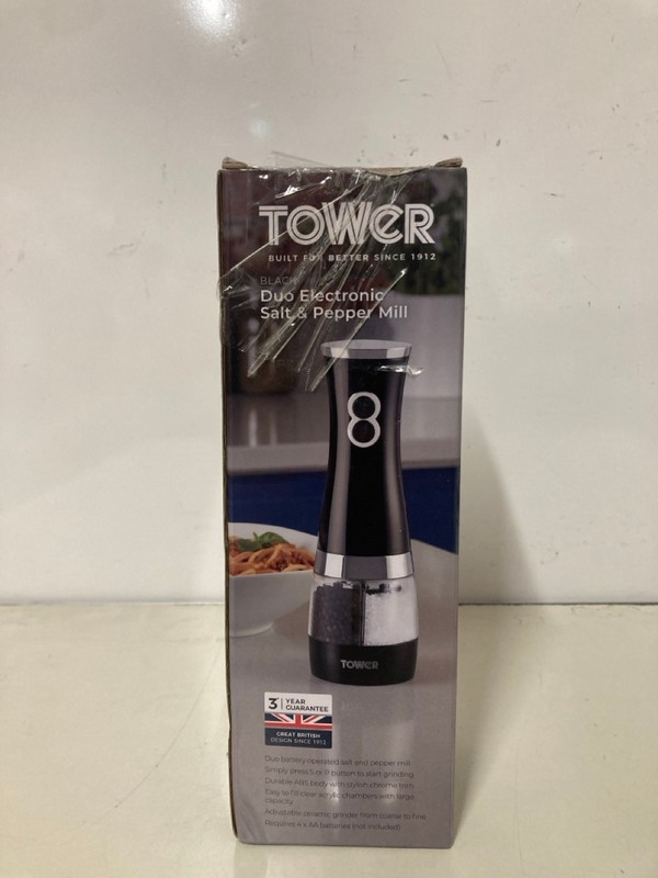 Lot 287  
            Nottingham SR3 - Delivery Only 

                
6 X ITEMS TO INCLUDE TOWER ELECTRIC PEPPER MILL