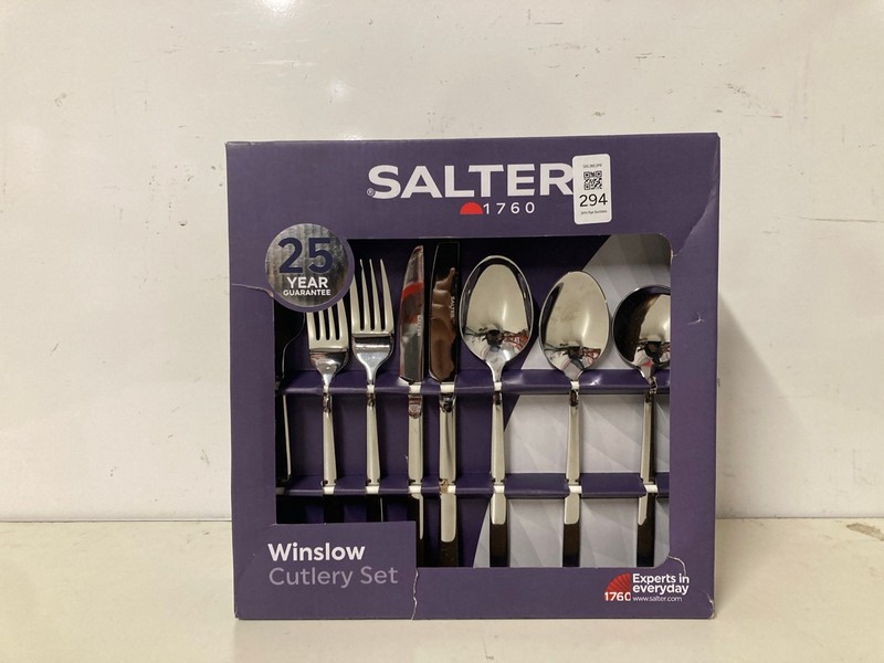 Lot 294  
            Nottingham SR3 - Delivery Only 

                
SALTER WINSLOW CUTLERY SET