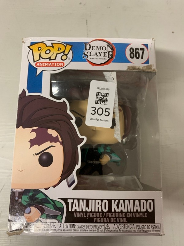 Lot 305  
            Nottingham SR3 - Delivery Only 

                
3 X  FUNKO POP FIGURES TO INCLUDE TANJIRO KAMADO - Image 2
