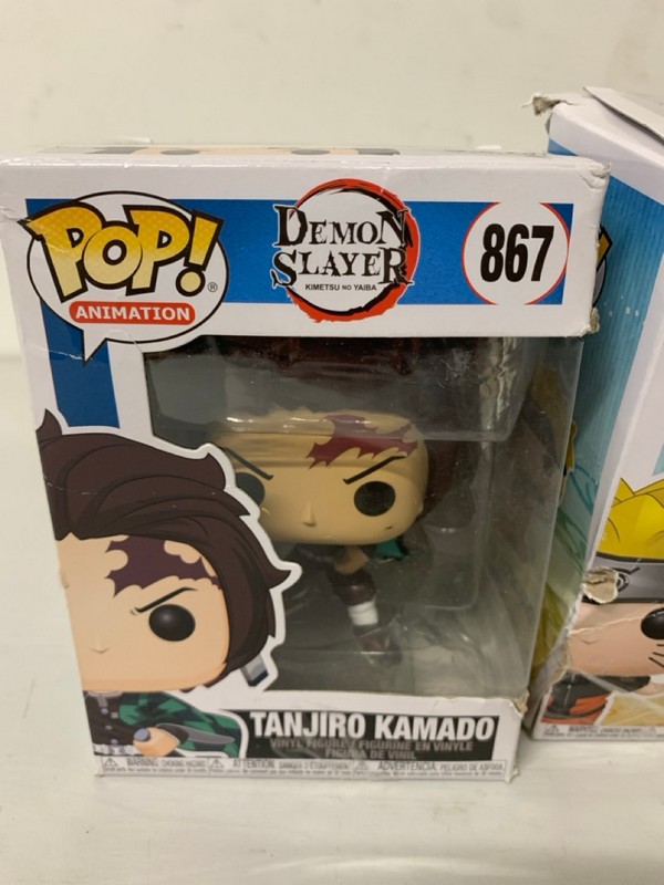 Lot 305  
            Nottingham SR3 - Delivery Only 

                
3 X  FUNKO POP FIGURES TO INCLUDE TANJIRO KAMADO - Image 3