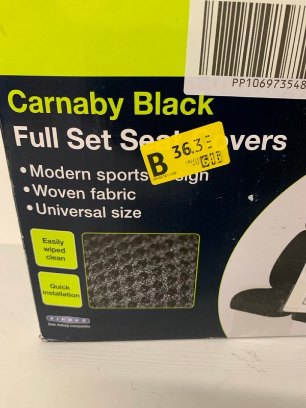 Lot 306  
            Nottingham SR3 - Delivery Only 

                
2 X SAKURA CARNABY GREY FULL SET SEAT COVERS - Image 4