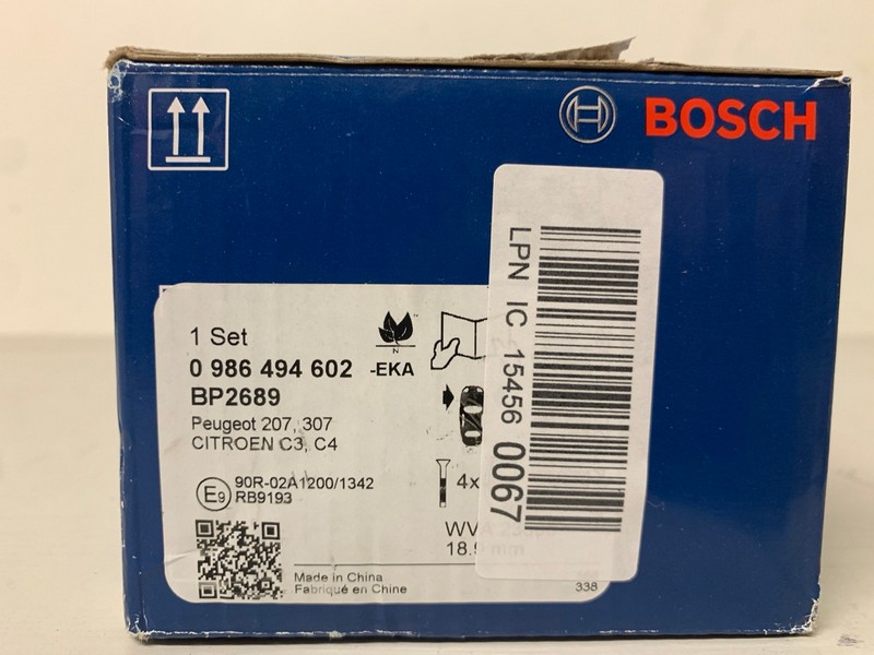 Lot 307  
            Nottingham SR3 - Delivery Only 

                
BOSCH BREAK PADS - Image 4