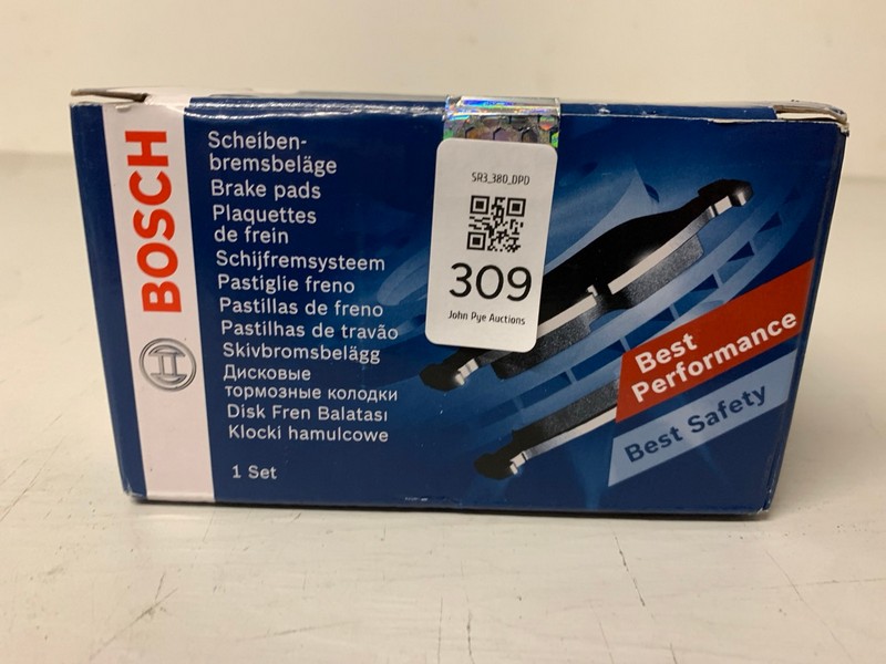 Lot 309  
            Nottingham SR3 - Delivery Only 

                
BOSCH BREAK PADS