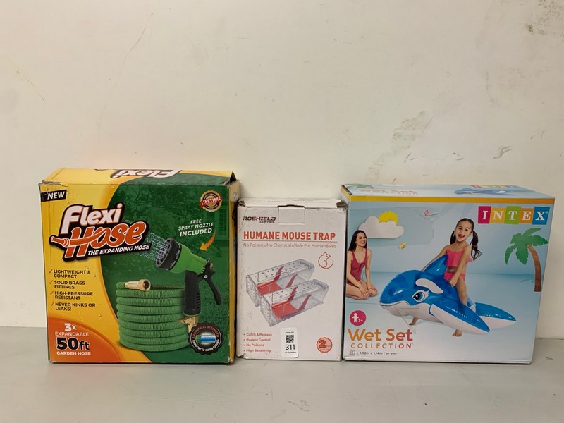 Lot 311  
            Nottingham SR3 - Delivery Only 

                
3 X ITEMS TO INCLUDE ROSHIELD HUMANE MOUSE TRAP