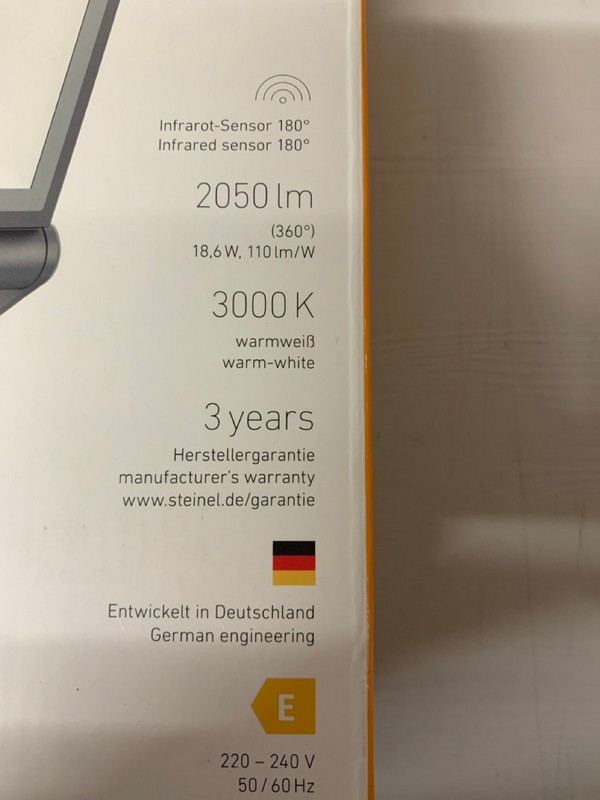 Lot 314  
            Nottingham SR3 - Delivery Only 

                
STEINEL XLED ONE S - Image 3