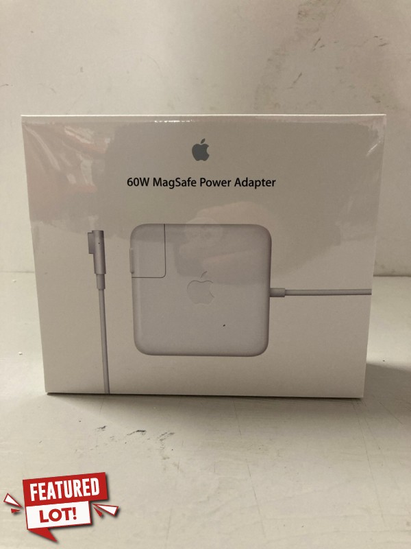 Lot 31  
            Nottingham SR3 - Delivery Only 

                
APPLE 60W MAGSAFE POWER ADAPTER (SEALED)