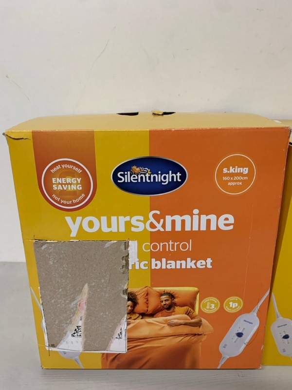 Lot 322  
            Nottingham SR3 - Delivery Only 

                
2 X SILENTNIGHT ELECTRIC BLANKET - Image 2