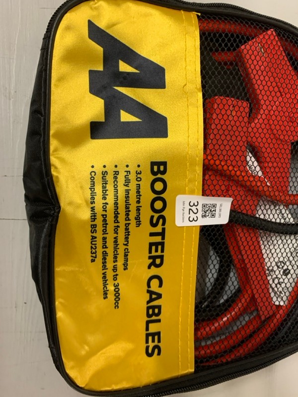 Lot 323  
            Nottingham SR3 - Delivery Only 

                
AA BOOSTER CABLES - Image 2