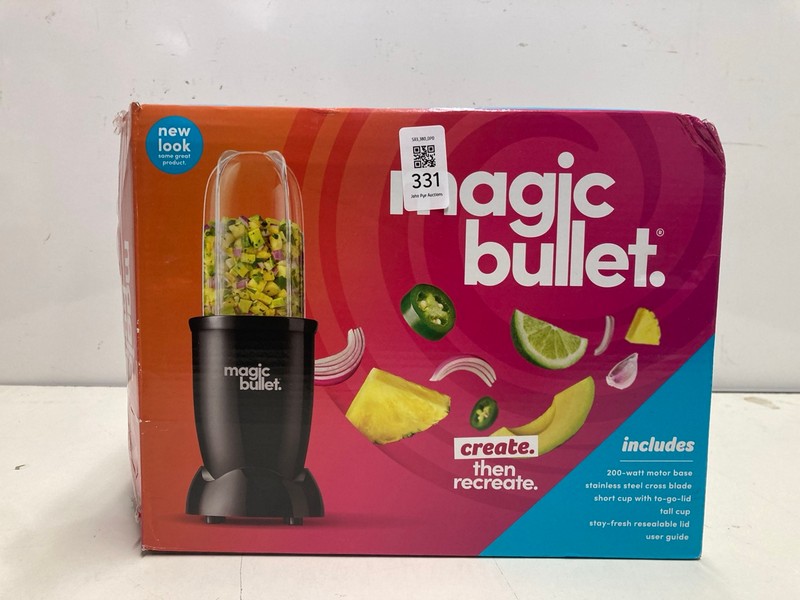 Lot 331  
            Nottingham SR3 - Delivery Only 

                
MAGIC BULLET BLENDER