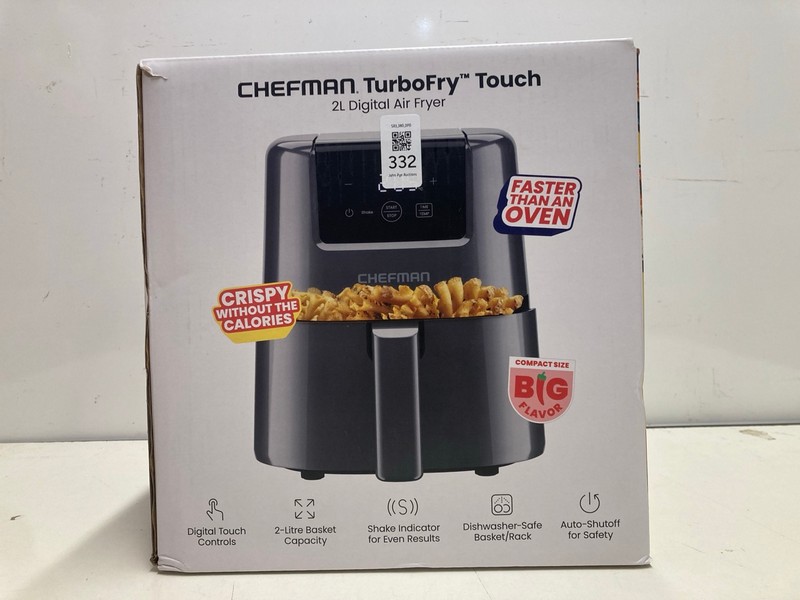 Lot 332  
            Nottingham SR3 - Delivery Only 

                
CHEFMAN TURBOFRY TOUCH