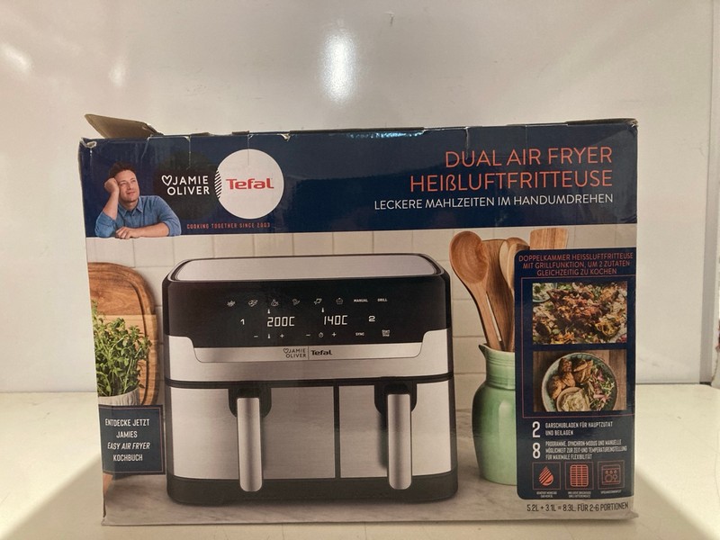 Lot 335  
            Nottingham SR3 - Delivery Only 

                
TEFAL DUAL AIR FRYER