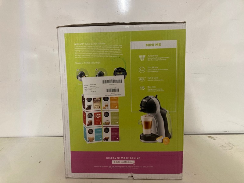 Lot 337  
            Nottingham SR3 - Delivery Only 

                
NESCAFE DOLCE GUSTO MINI ME STARTER KIT - Image 4