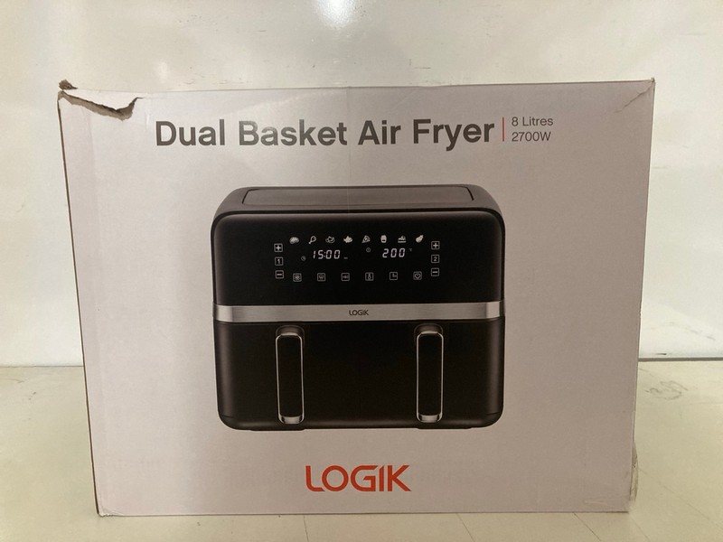 Lot 338  
            Nottingham SR3 - Delivery Only 

                
LOGIK DUAL BASKET AIR FRYER