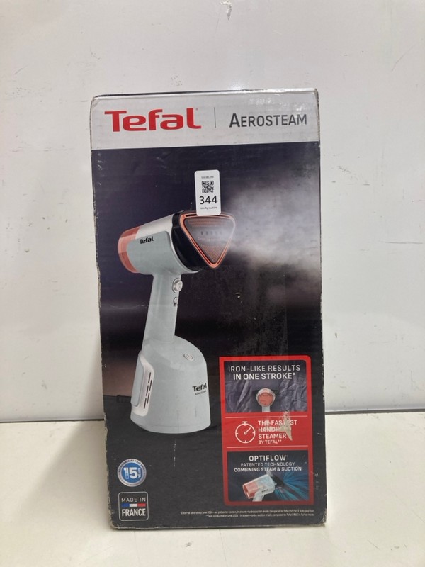 Lot 344  
            Nottingham SR3 - Delivery Only 

                
TEFAL AEROSTEAM