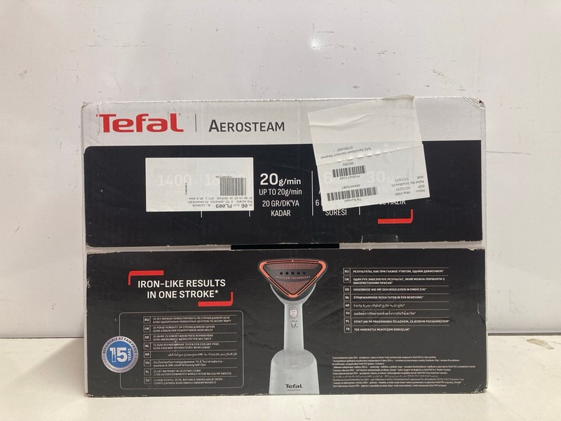 Lot 344  
            Nottingham SR3 - Delivery Only 

                
TEFAL AEROSTEAM - Image 2