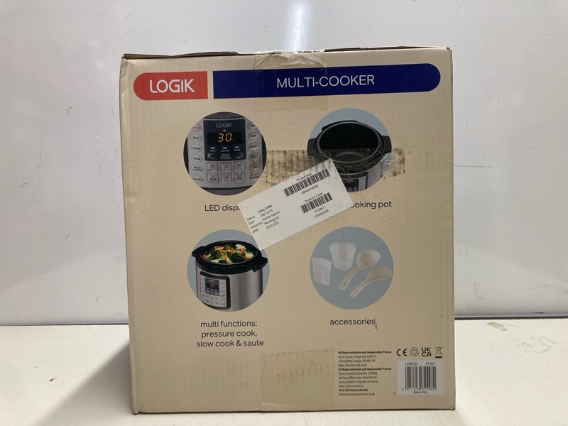 Lot 345  
            Nottingham SR3 - Delivery Only 

                
LOGIK MULTI-COOKER - Image 3