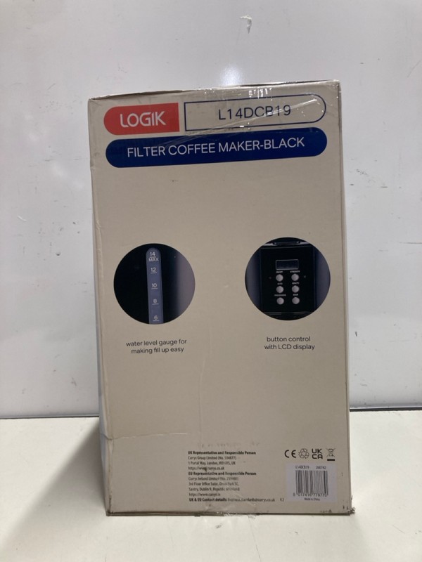 Lot 346  
            Nottingham SR3 - Delivery Only 

                
LOGIK FILTER COFFEE MAKER-BLACK - Image 2