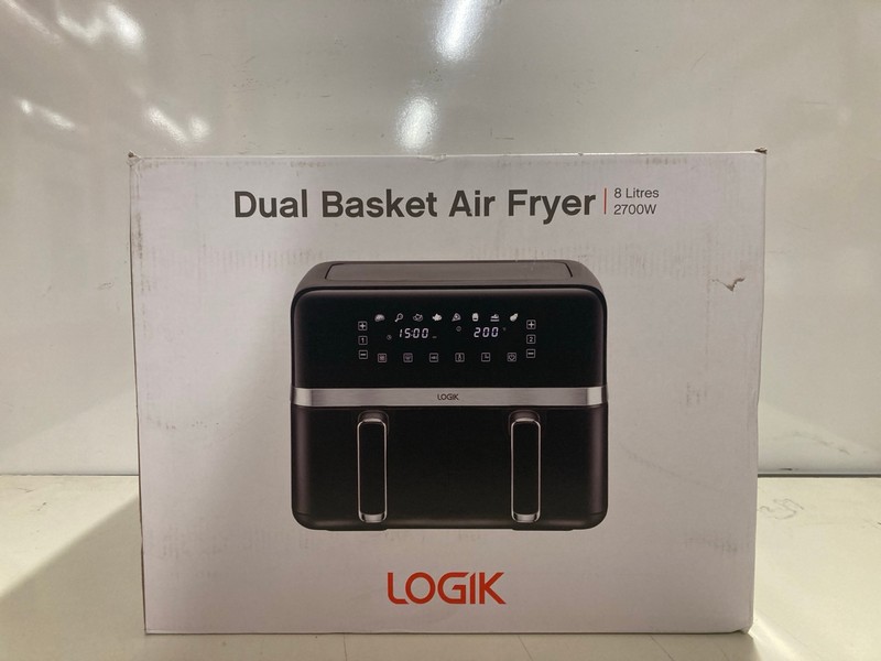 Lot 349  
            Nottingham SR3 - Delivery Only 

                
LOGIK DUAL BASKET AIR FRYER - Image 3