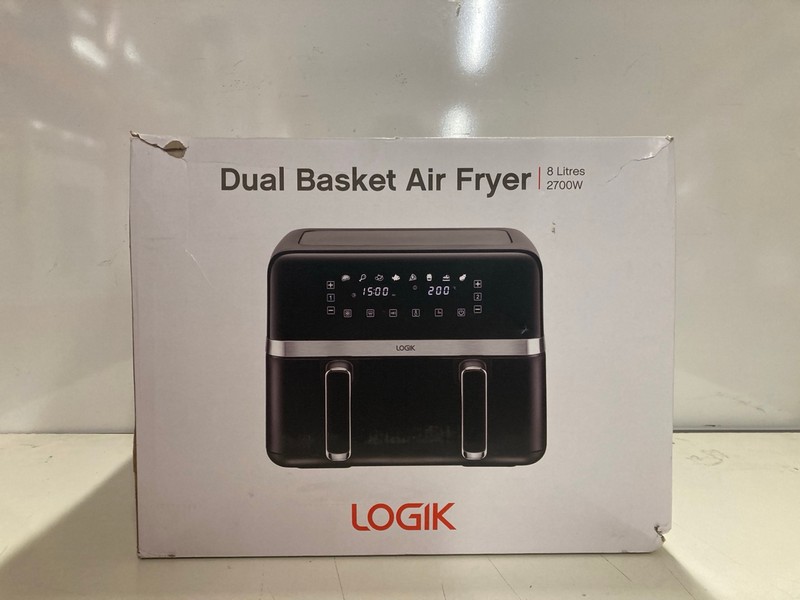Lot 350  
            Nottingham SR3 - Delivery Only 

                
LOGIK DUAL BASKET AIR FRYER - Image 3