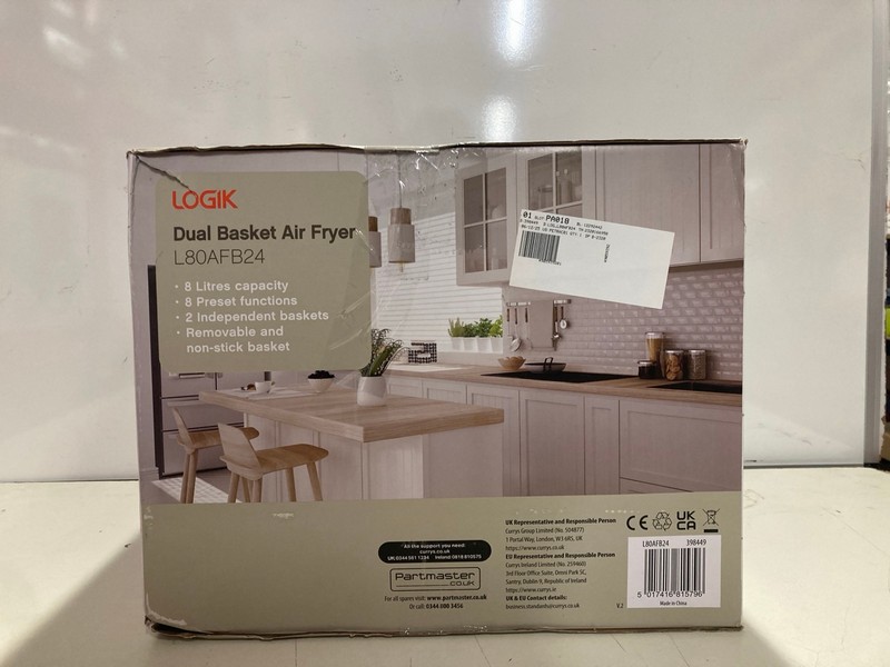 Lot 350  
            Nottingham SR3 - Delivery Only 

                
LOGIK DUAL BASKET AIR FRYER - Image 4