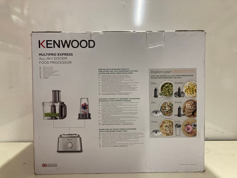 Lot 351  
            Nottingham SR3 - Delivery Only 

                
KENWOOD MULTI PRO EXPRESS ALL IN ONE SYSTEM FOOD PROCESSOR - Image 3