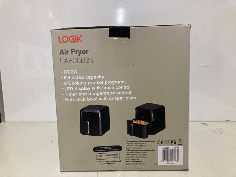 Lot 358  
            Nottingham SR3 - Delivery Only 

                
LOGIK DUAL BASKET AIR FRYER