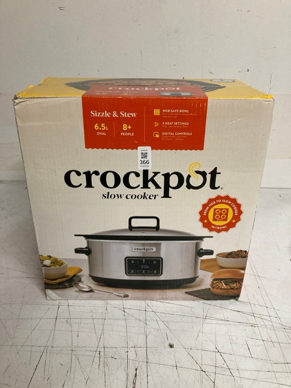 Lot 366  
            Nottingham SR3 - Delivery Only 

                
CROCKPOT SLOW COOKER