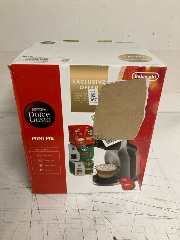 Lot 367  
            Nottingham SR3 - Delivery Only 

                
NESCAFE DOLCE GUSTO MINI ME