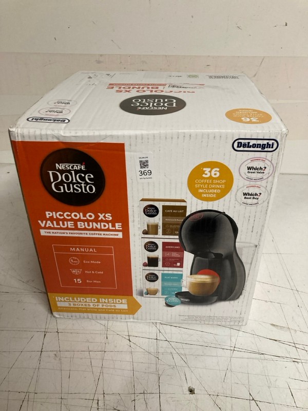 Lot 369  
            Nottingham SR3 - Delivery Only 

                
NESCAFE DOLCE GUSTO PICCOLO XS VALUE BUNDLE