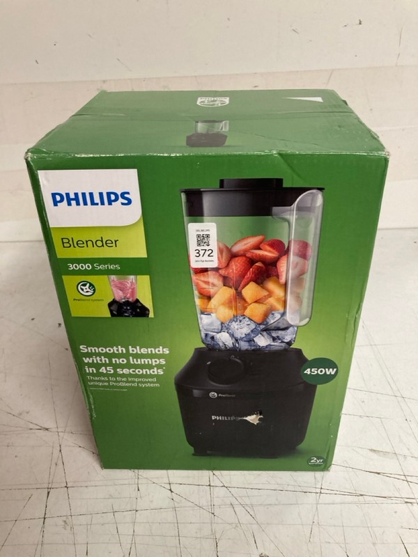 Lot 372  
            Nottingham SR3 - Delivery Only 

                
PHILIPS BLENDER 3000 SERIES