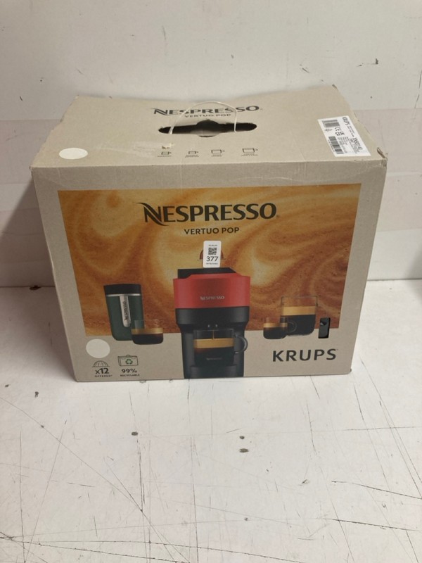 Lot 377  
            Nottingham SR3 - Delivery Only 

                
NESCAFFE VERTUO POP