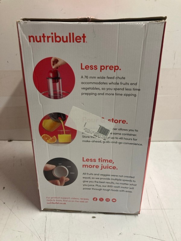 Lot 379  
            Nottingham SR3 - Delivery Only 

                
NUTRIBULLET JUICER - Image 2