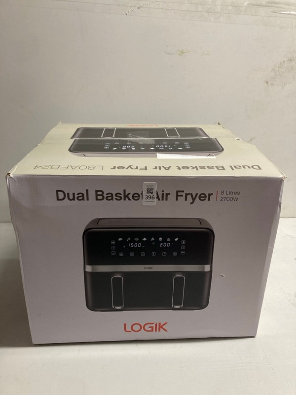 Lot 396  
            Nottingham SR3 - Delivery Only 

                
LOGIK DUAL BASKET AIR FRYER