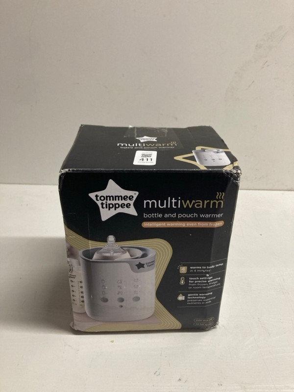 Lot 411  
            Nottingham SR3 - Delivery Only 

                
TOMMEE TIPPEE MULTIWARM BOTTLE AND POUCH WARMER