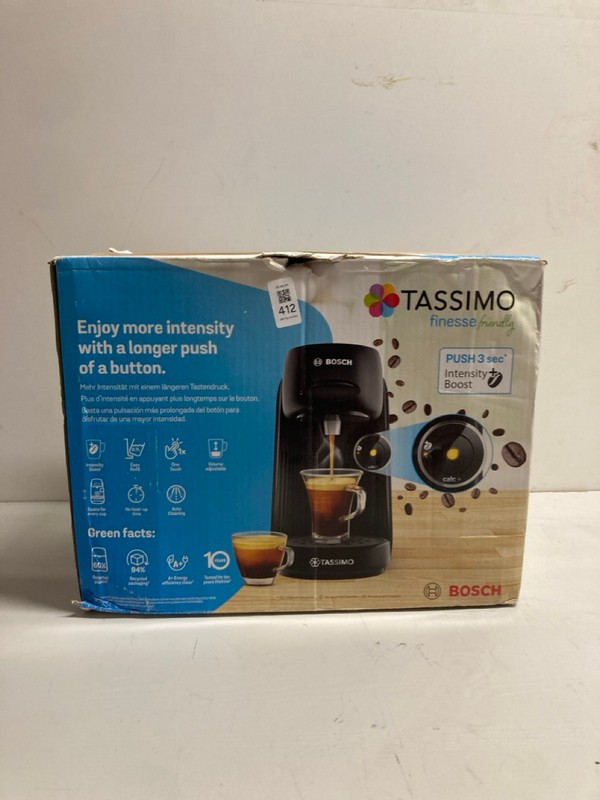 Lot 412  
            Nottingham SR3 - Delivery Only 

                
TASSIMO FINESSE FRIENDLY