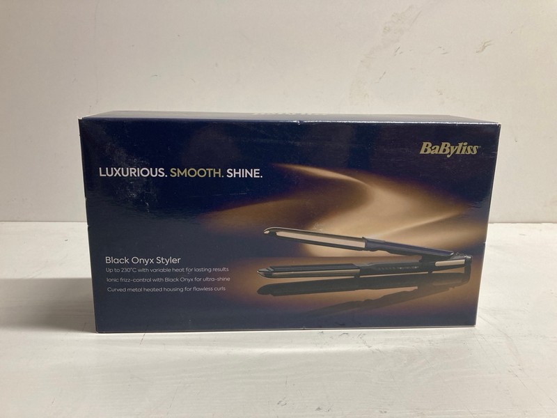 Lot 415  
            Nottingham SR3 - Delivery Only 

                
BABYLISS BLACK ONYX STYLER