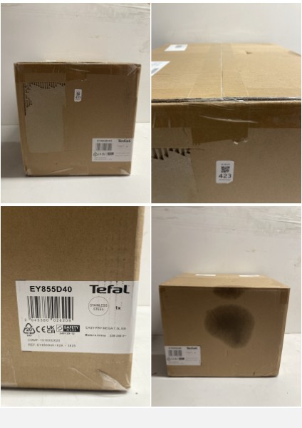 Lot 423  
            Nottingham SR3 - Delivery Only 

                
TEFAL EASY FRY MEGA