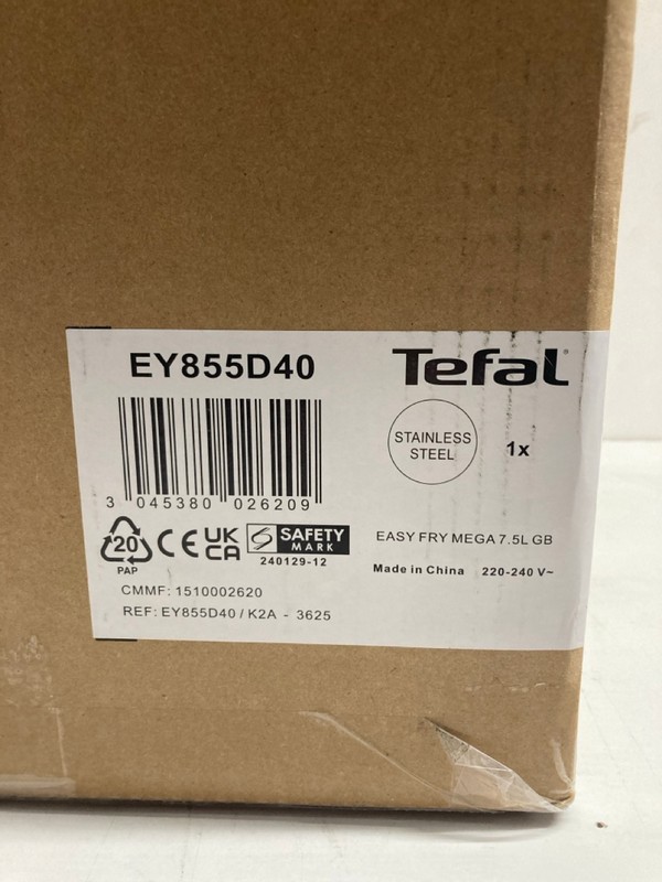 Lot 423  
            Nottingham SR3 - Delivery Only 

                
TEFAL EASY FRY MEGA